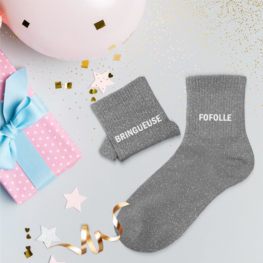 Chaussettes à Paillettes - BRINGUEUSE FOFOLLE