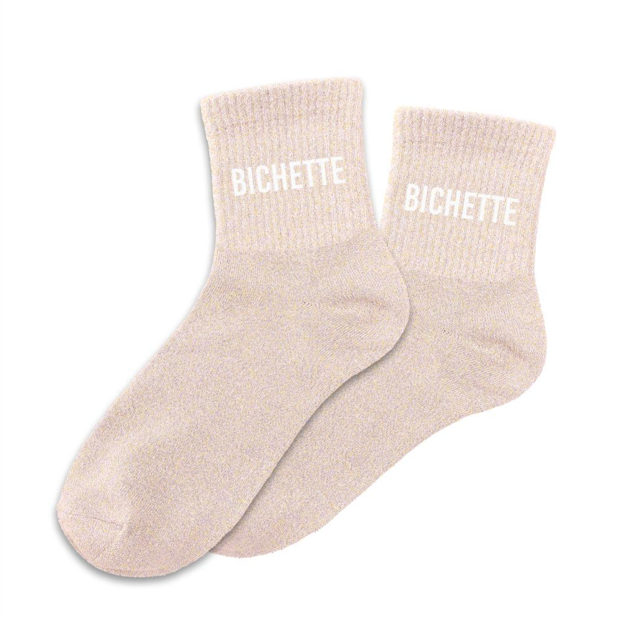 Chaussettes à Paillettes - BICHETTE ROSE