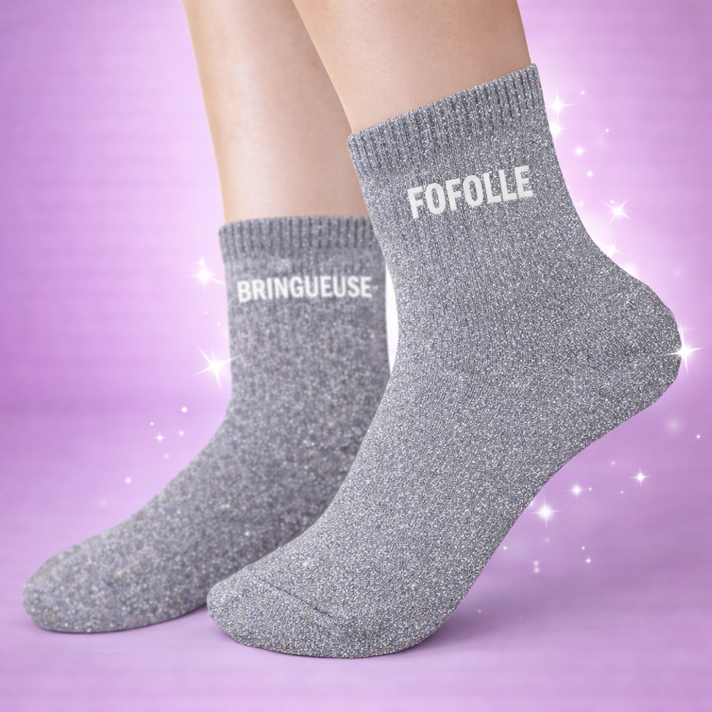 Chaussettes à Paillettes - BRINGUEUSE FOFOLLE